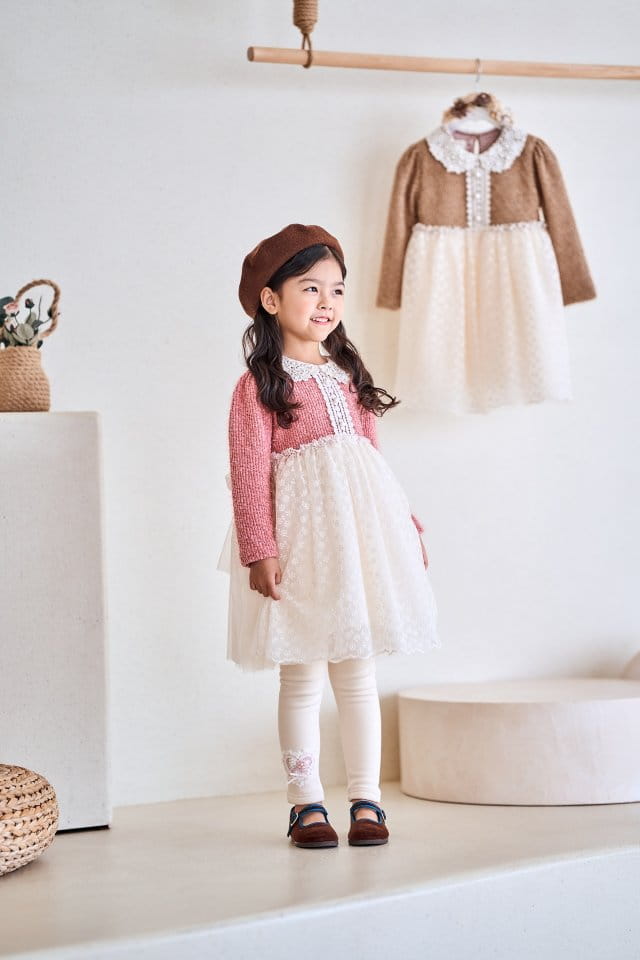 Pudding - Korean Children Fashion - #childrensboutique - Heart Leggings - 4