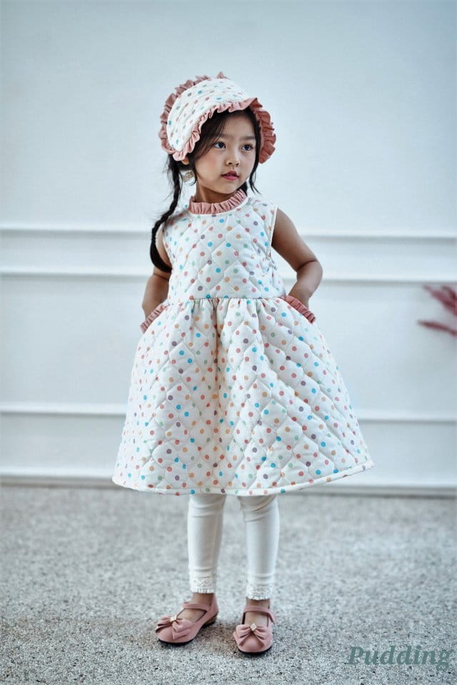Pudding - Korean Children Fashion - #designkidswear - Quilting One-piece