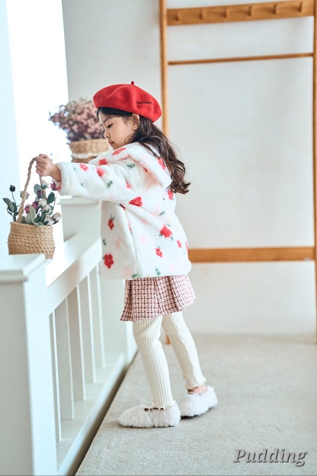 Pudding - Korean Children Fashion - #kidsshorts - Flower Coat - 10