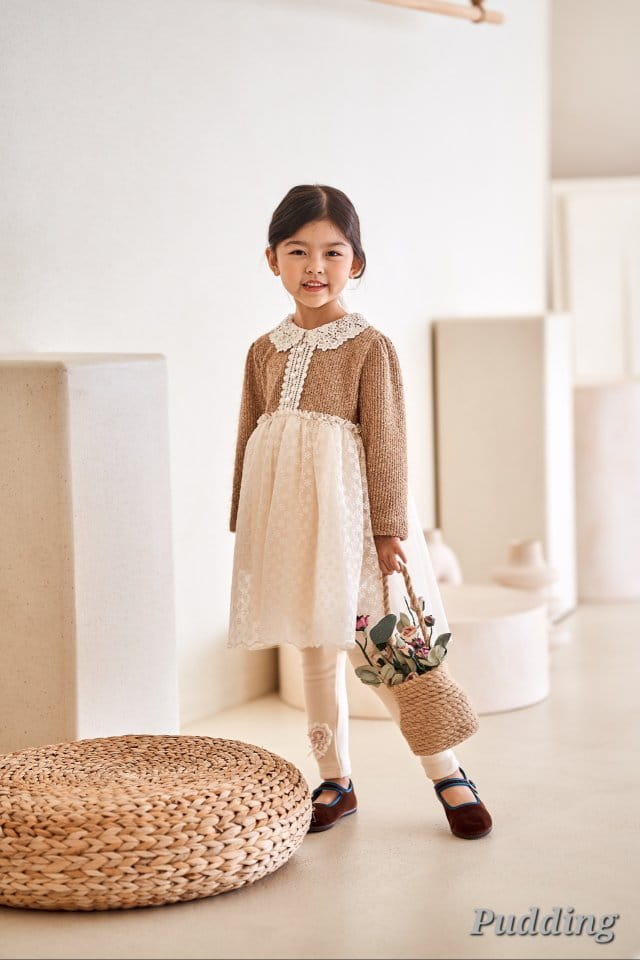 Pudding - Korean Children Fashion - #kidsshorts - Bling One-piece - 3