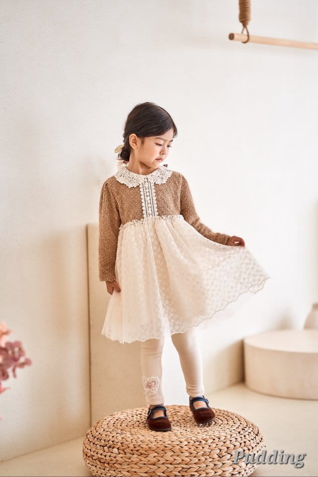Pudding - Korean Children Fashion - #kidsshorts - Bling One-piece - 4