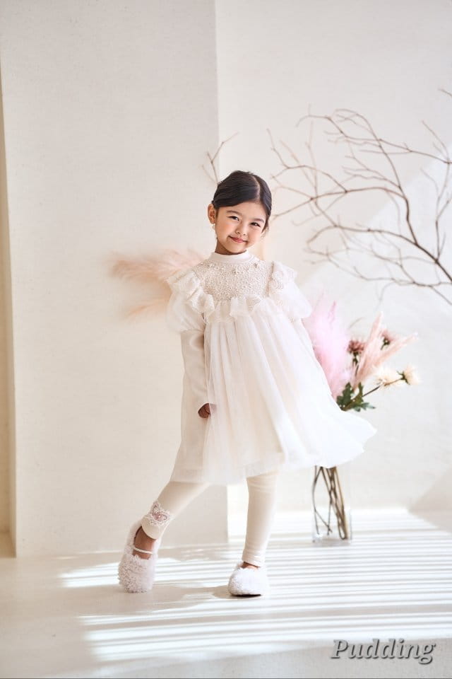 Pudding - Korean Children Fashion - #kidzfashiontrend - Pearl One-piece - 7