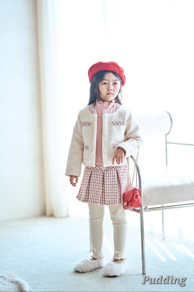 Pudding - Korean Children Fashion - #minifashionista - Check Skirt - 3