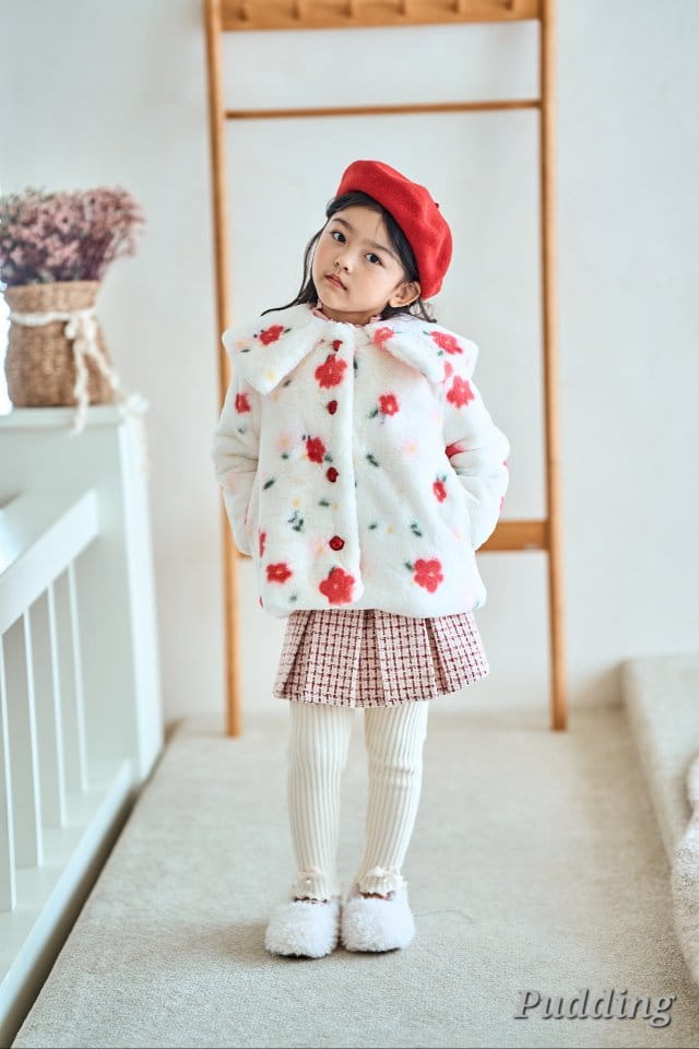 Pudding - Korean Children Fashion - #prettylittlegirls - Flower Coat