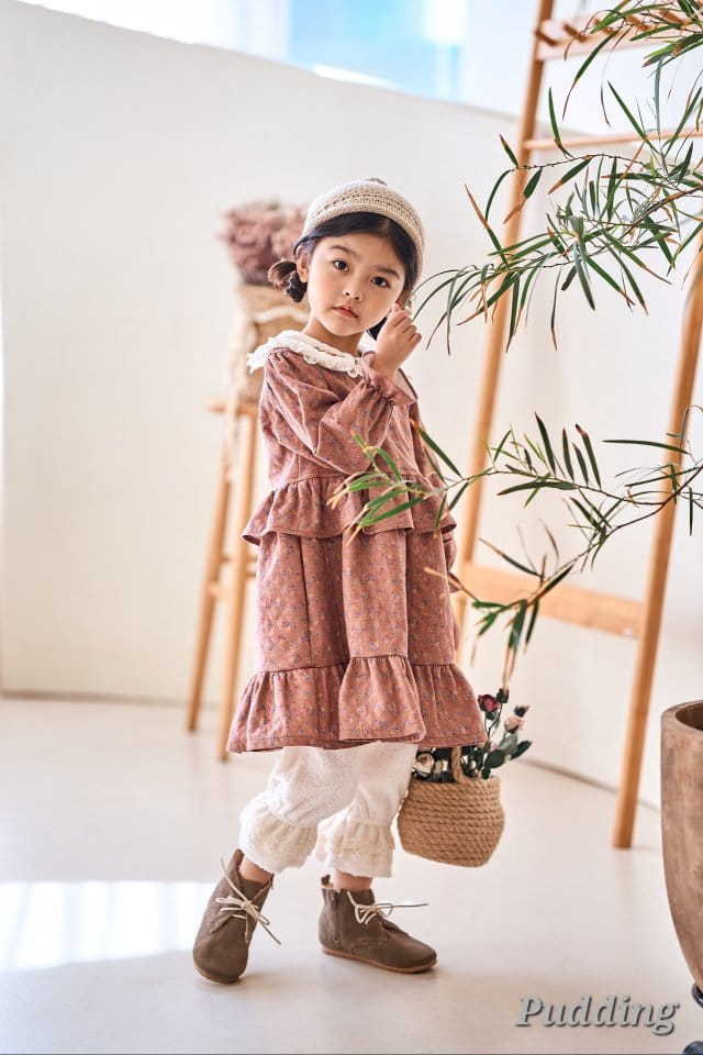 Pudding - Korean Children Fashion - #prettylittlegirls - Collar Embroidery One-piece - 8