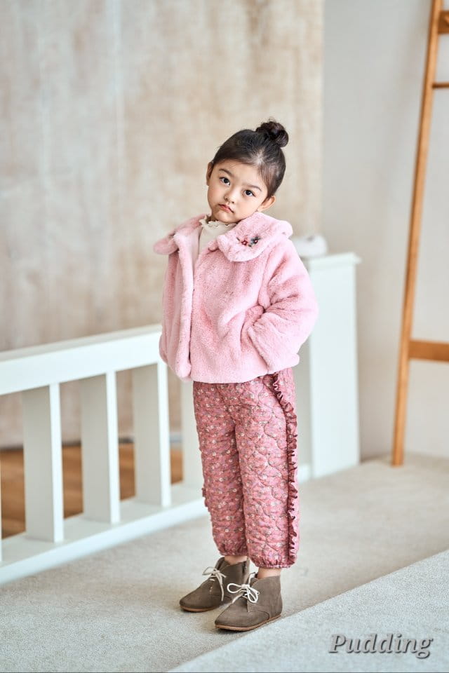 Pudding - Korean Children Fashion - #prettylittlegirls - Quilting Pants - 3
