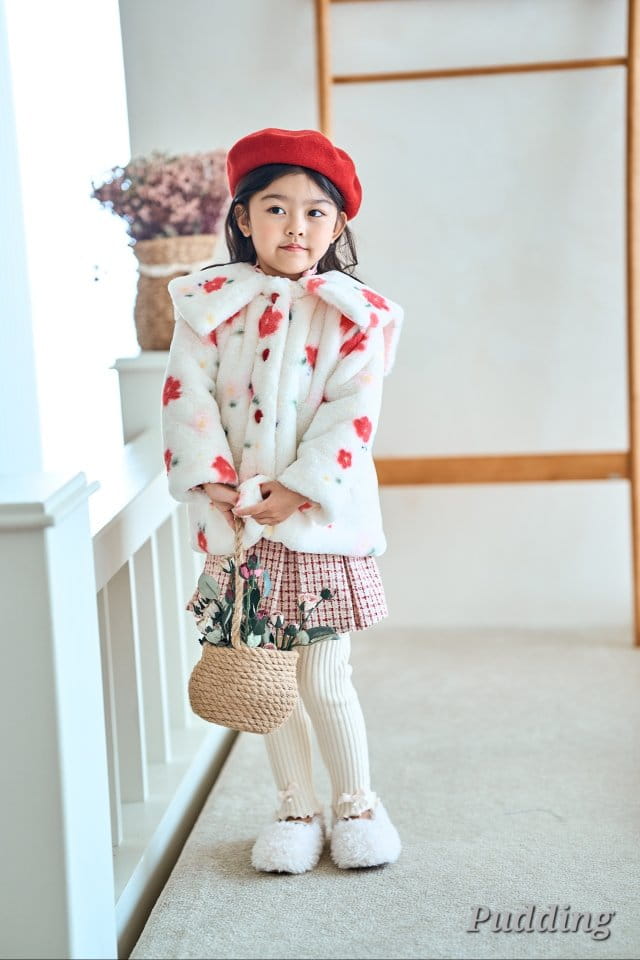 Pudding - Korean Children Fashion - #todddlerfashion - Flower Coat - 2