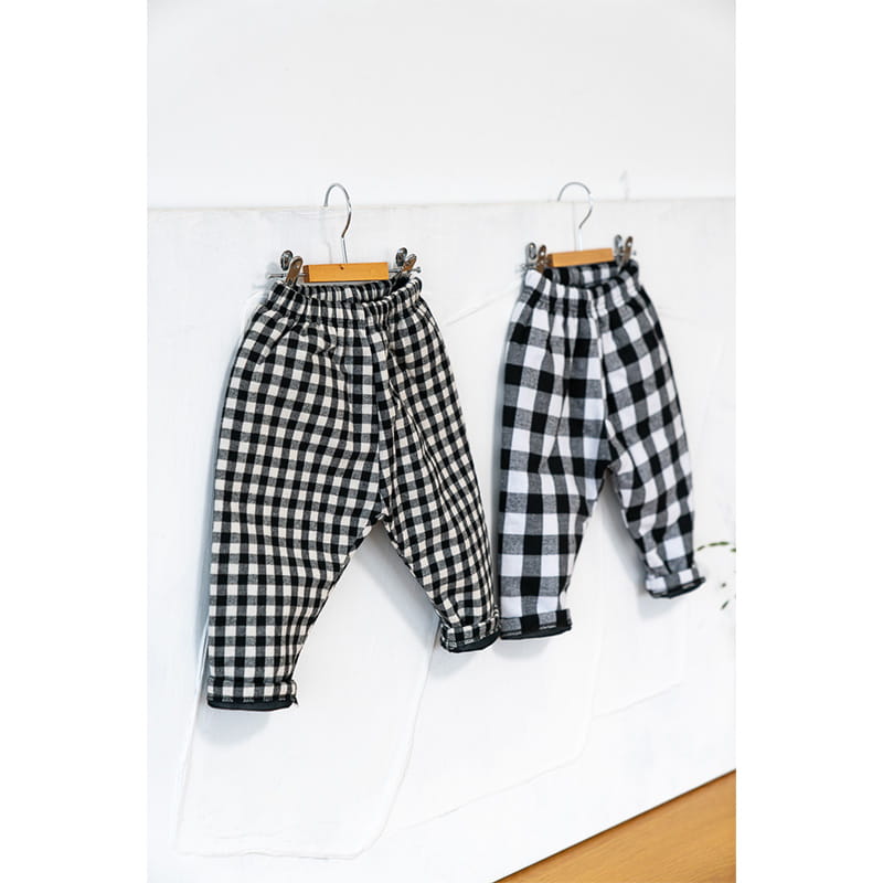 Raykids - Korean Children Fashion - #childrensboutique - Check Bonding Pants