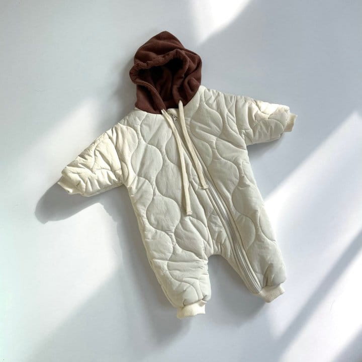 Reve Kid - Korean Baby Fashion - #babyboutique - Color Hoody Padding Bodysuit - 2