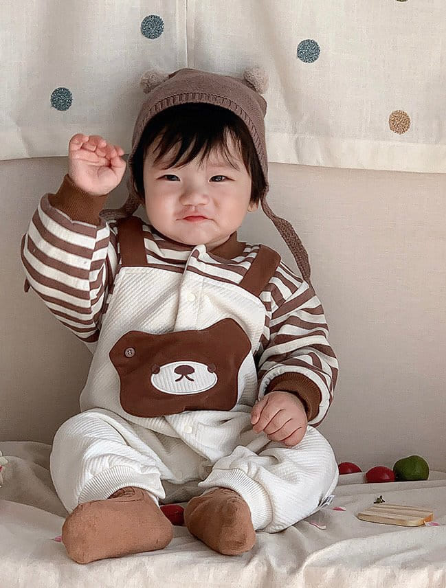 Reve Kid - Korean Baby Fashion - #babyfever - St Bear Bodysuit - 2