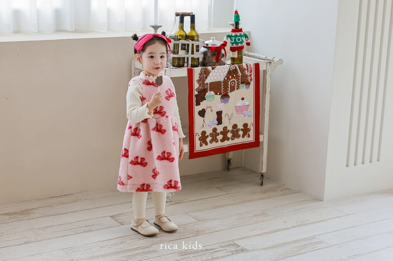Rica - Korean Children Fashion - #Kfashion4kids - Ribbon One-piece - 3