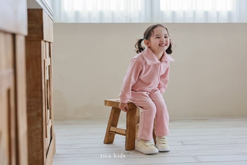 Rica - Korean Children Fashion - #childofig - Natural Top Bottom Set - 8