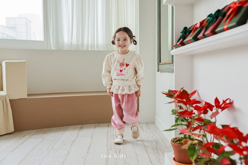 Rica - Korean Children Fashion - #stylishchildhood - Rabbit Lace Tee - 4