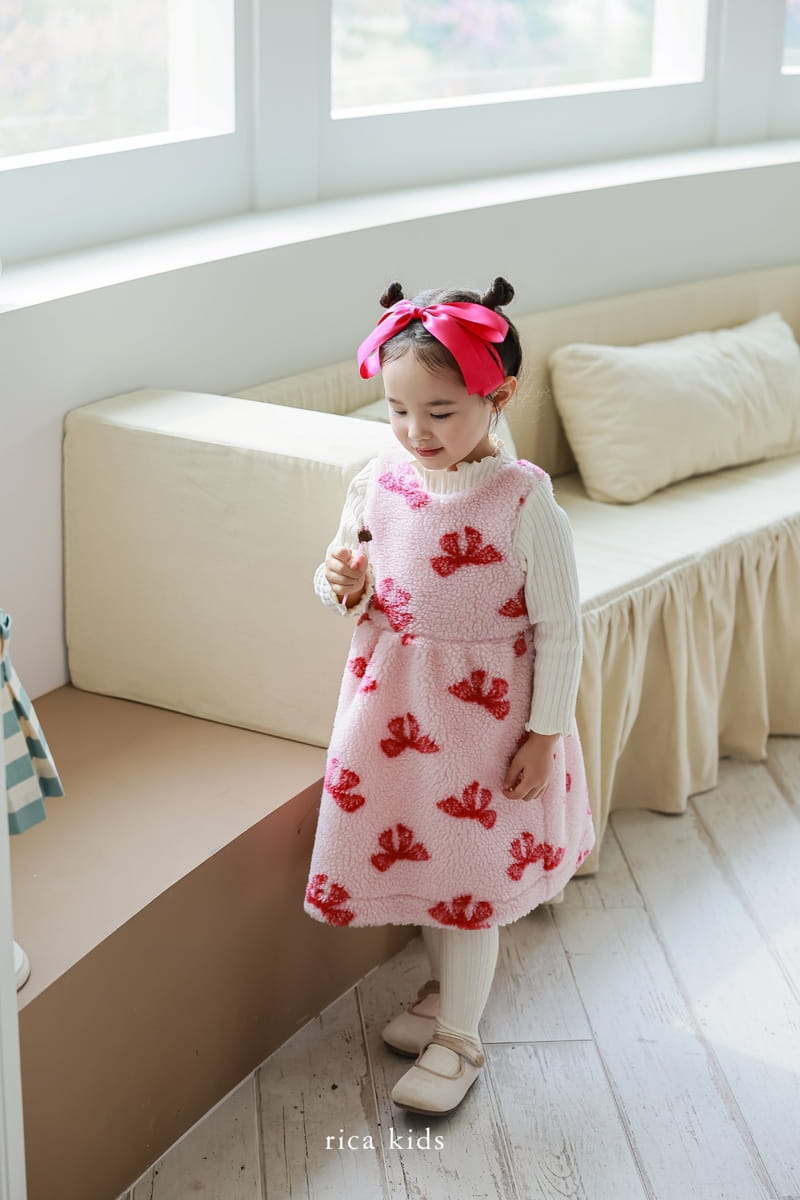 Rica - Korean Children Fashion - #childrensboutique - Ribbon One-piece - 12