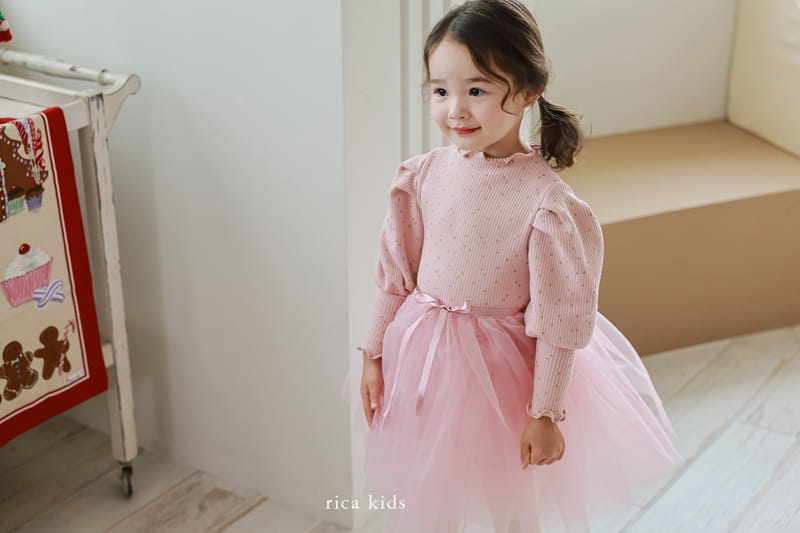 Rica - Korean Children Fashion - #fashionkids - Heart Sha One-piece - 4