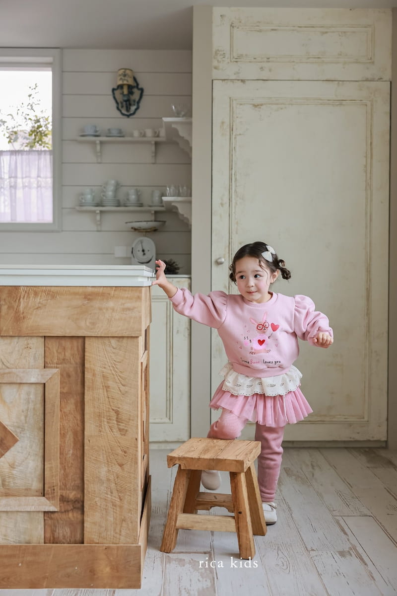 Rica - Korean Children Fashion - #kidsshorts - Rabbit Lace Tee - 9