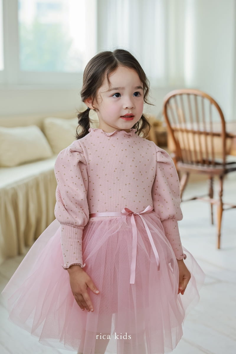 Rica - Korean Children Fashion - #kidsstore - Heart Sha One-piece - 5
