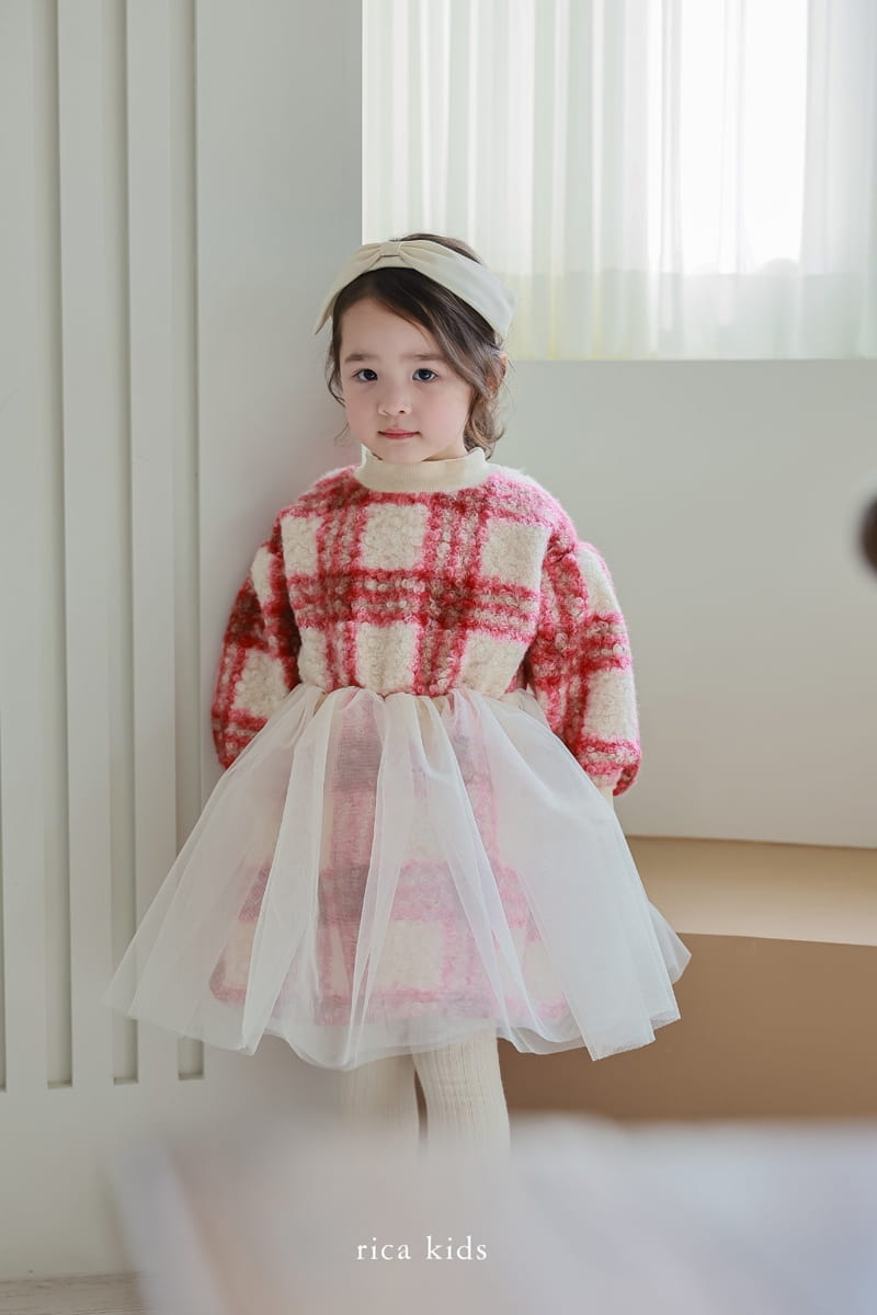 Rica - Korean Children Fashion - #kidsstore - Check One-piece - 3