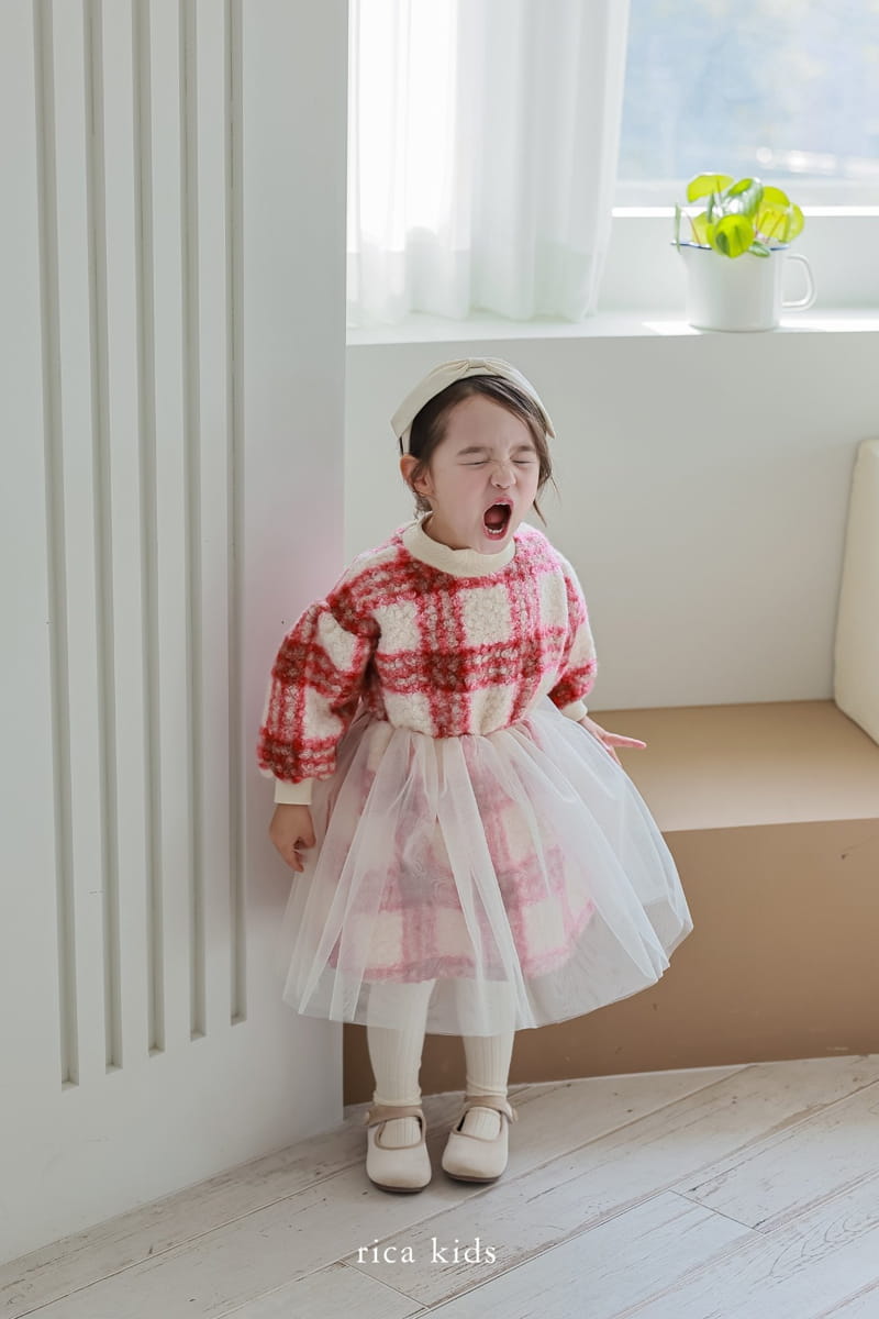 Rica - Korean Children Fashion - #kidsstore - Check One-piece - 4