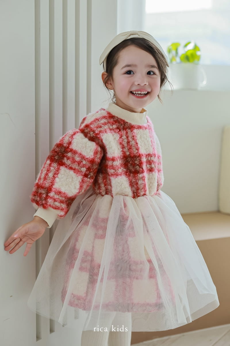 Rica - Korean Children Fashion - #magicofchildhood - Check One-piece - 7