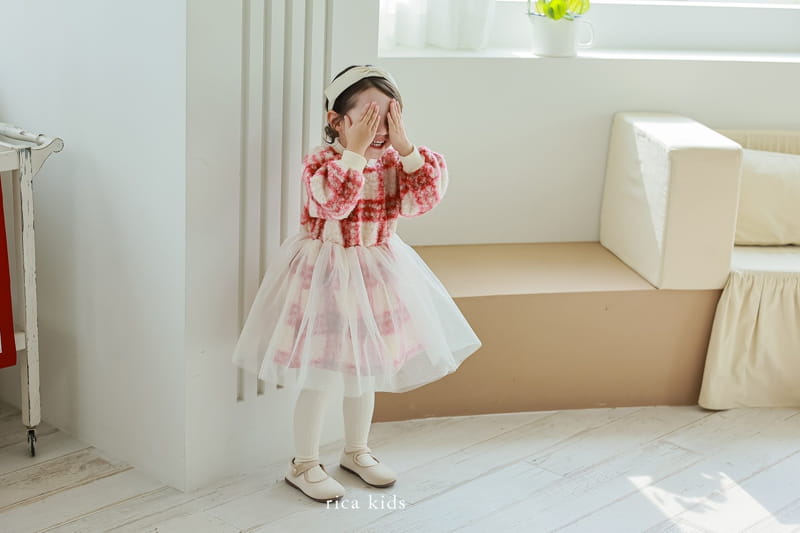 Rica - Korean Children Fashion - #minifashionista - Check One-piece - 8