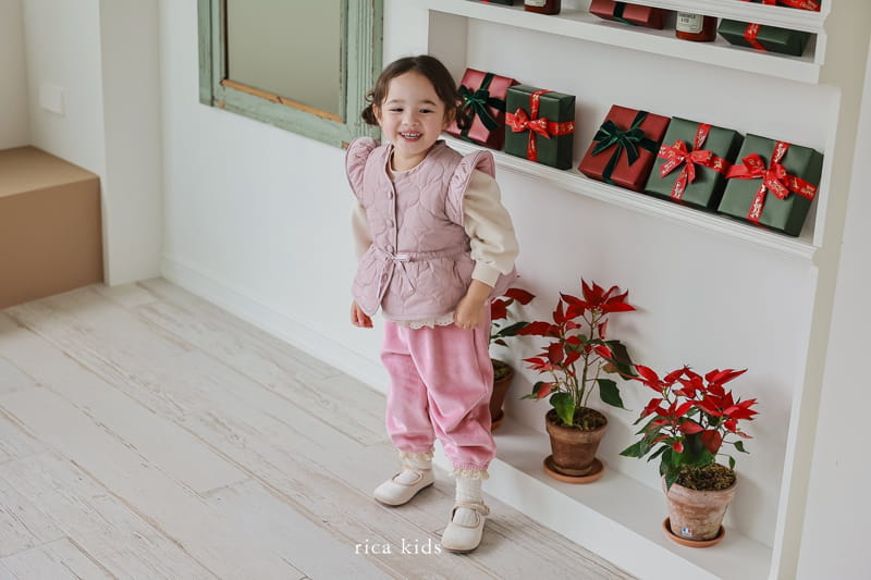 Rica - Korean Children Fashion - #prettylittlegirls - Quilting VEst - 5