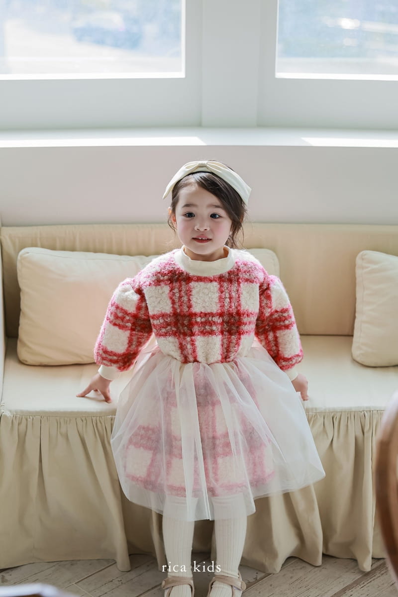 Rica - Korean Children Fashion - #stylishchildhood - Check One-piece - 12