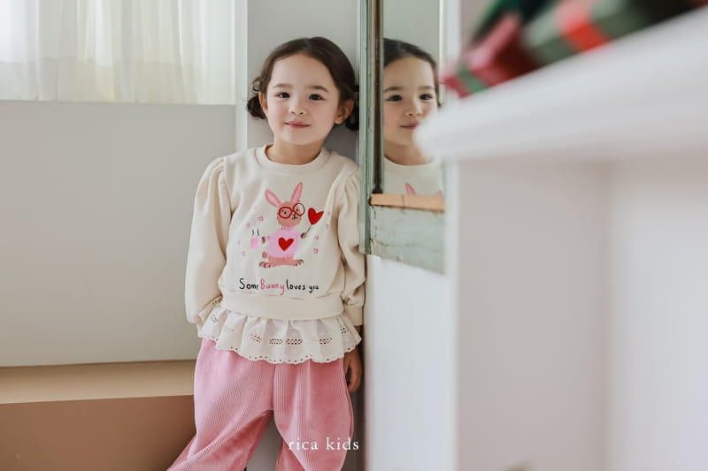 Rica - Korean Children Fashion - #stylishchildhood - Rabbit Lace Tee - 3