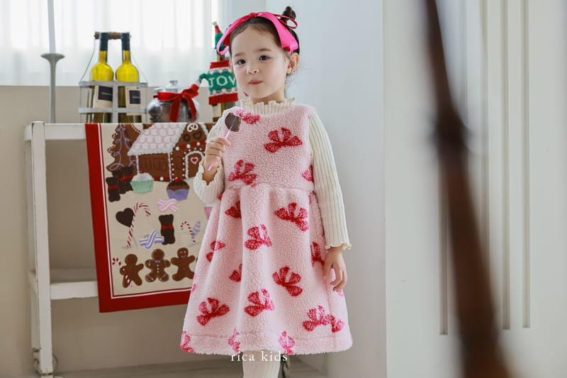 Rica - Korean Children Fashion - #todddlerfashion - Ribbon One-piece - 8