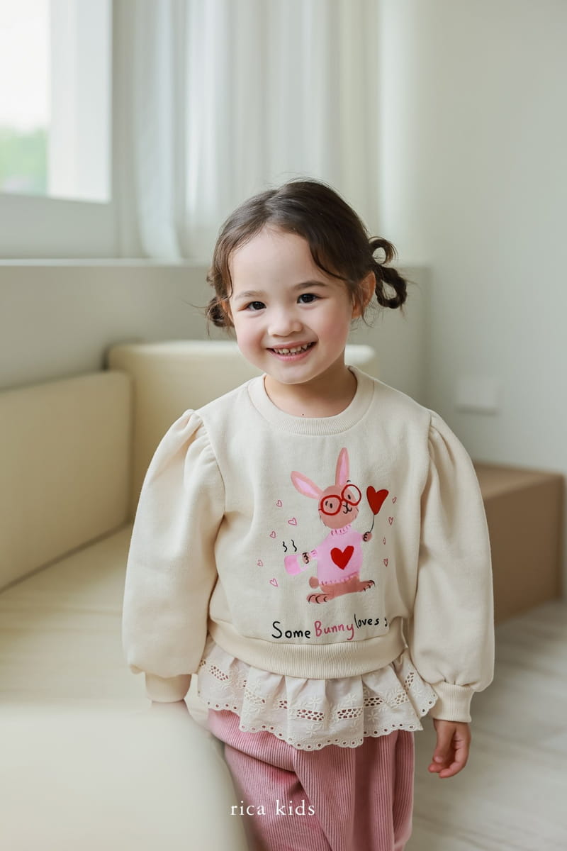 Rica - Korean Children Fashion - #todddlerfashion - Rabbit Lace Tee