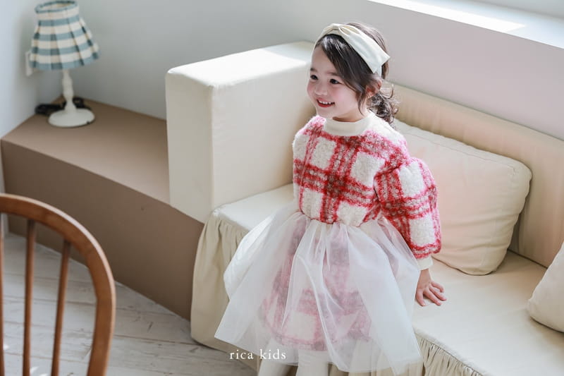 Rica - Korean Children Fashion - #toddlerclothing - Check One-piece - 11