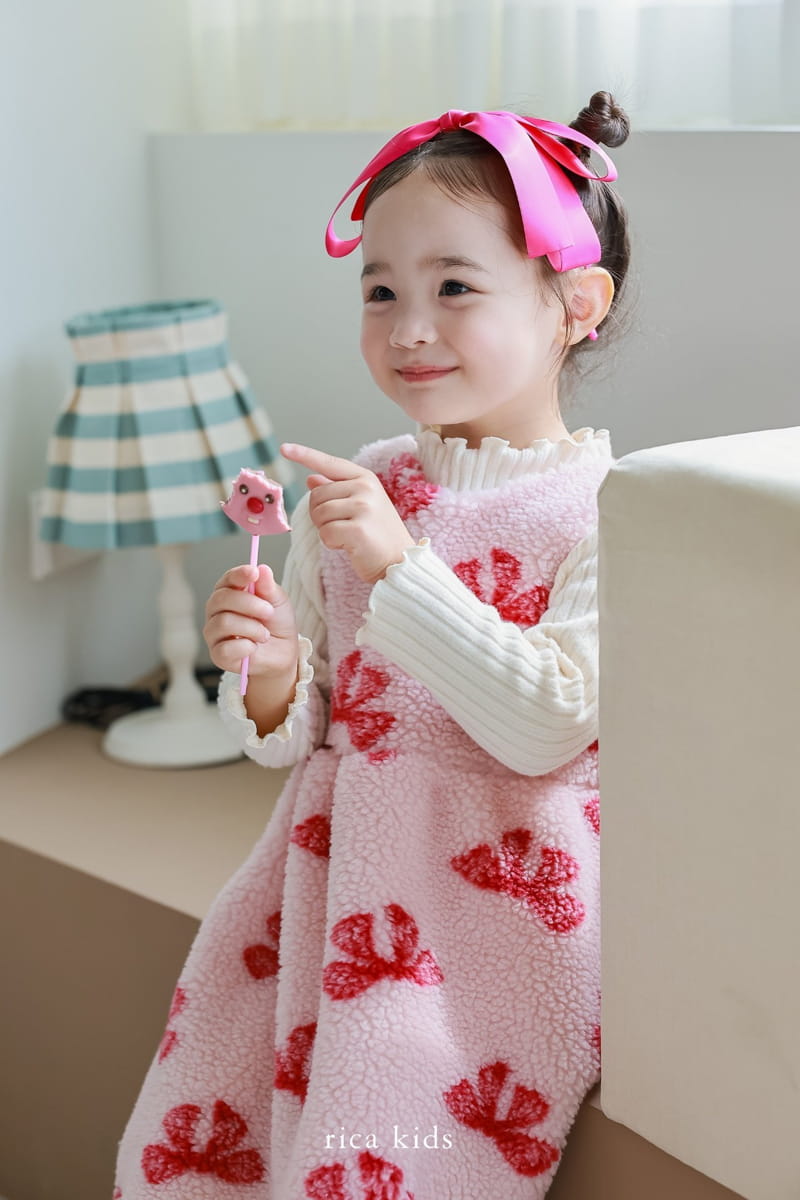 Rica - Korean Children Fashion - #toddlerclothing - Ribbon One-piece - 9