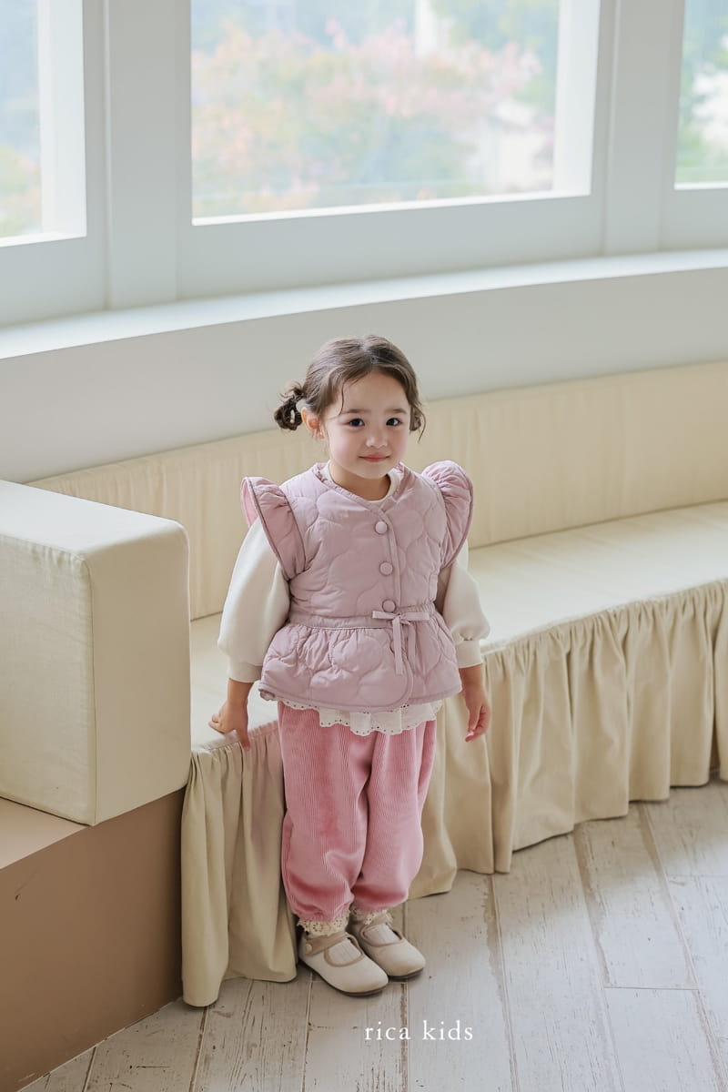 Rica - Korean Children Fashion - #toddlerclothing - Quilting VEst - 7