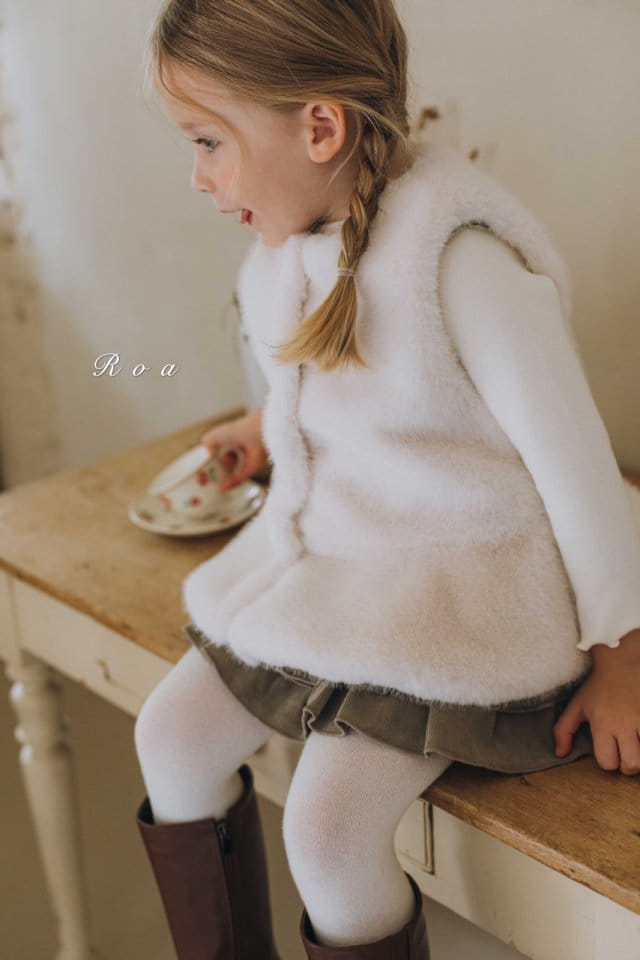 Roa - Korean Children Fashion - #fashionkids - Mink Vest - 10