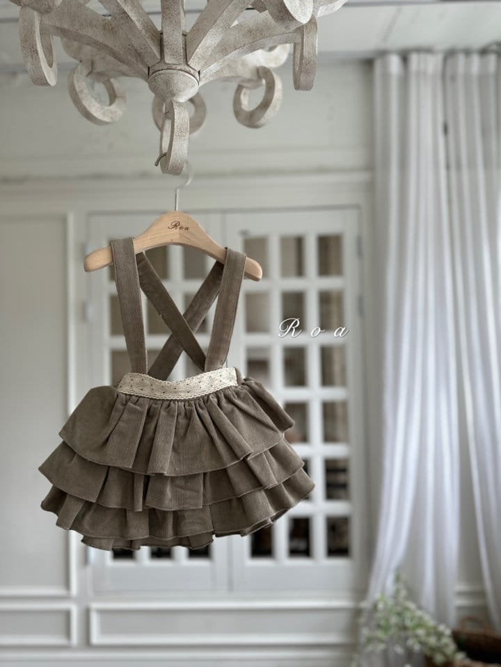 Roa - Korean Children Fashion - #kidsshorts - Evlyn Dungaree Skirt - 3