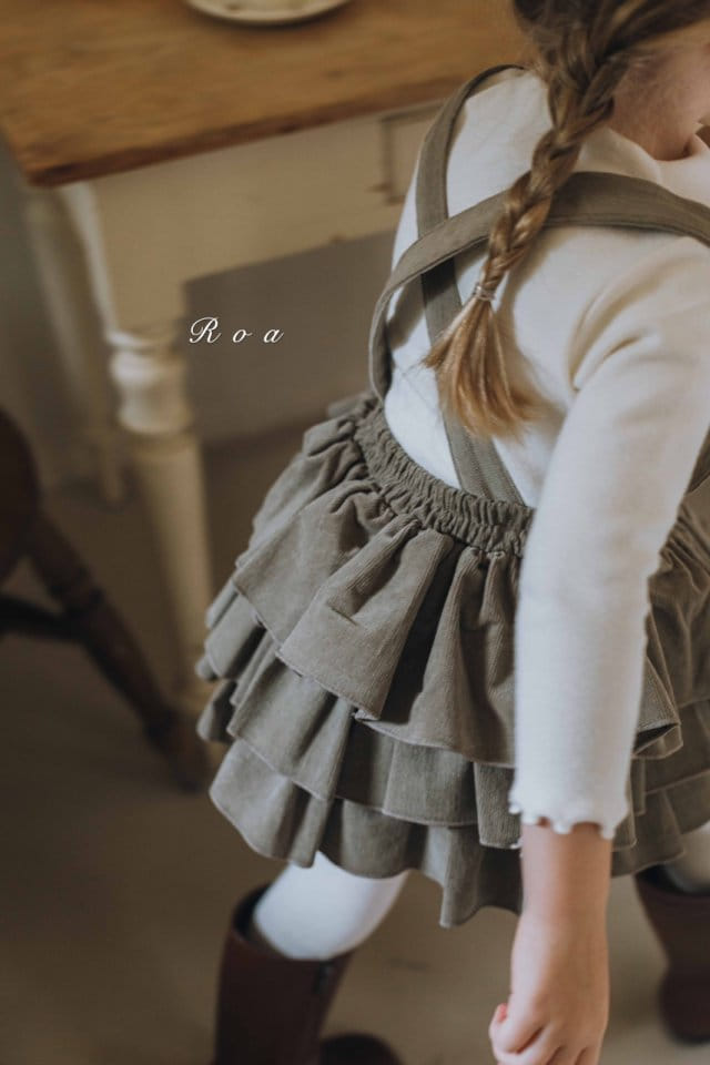 Roa - Korean Children Fashion - #prettylittlegirls - Evlyn Dungaree Skirt - 10