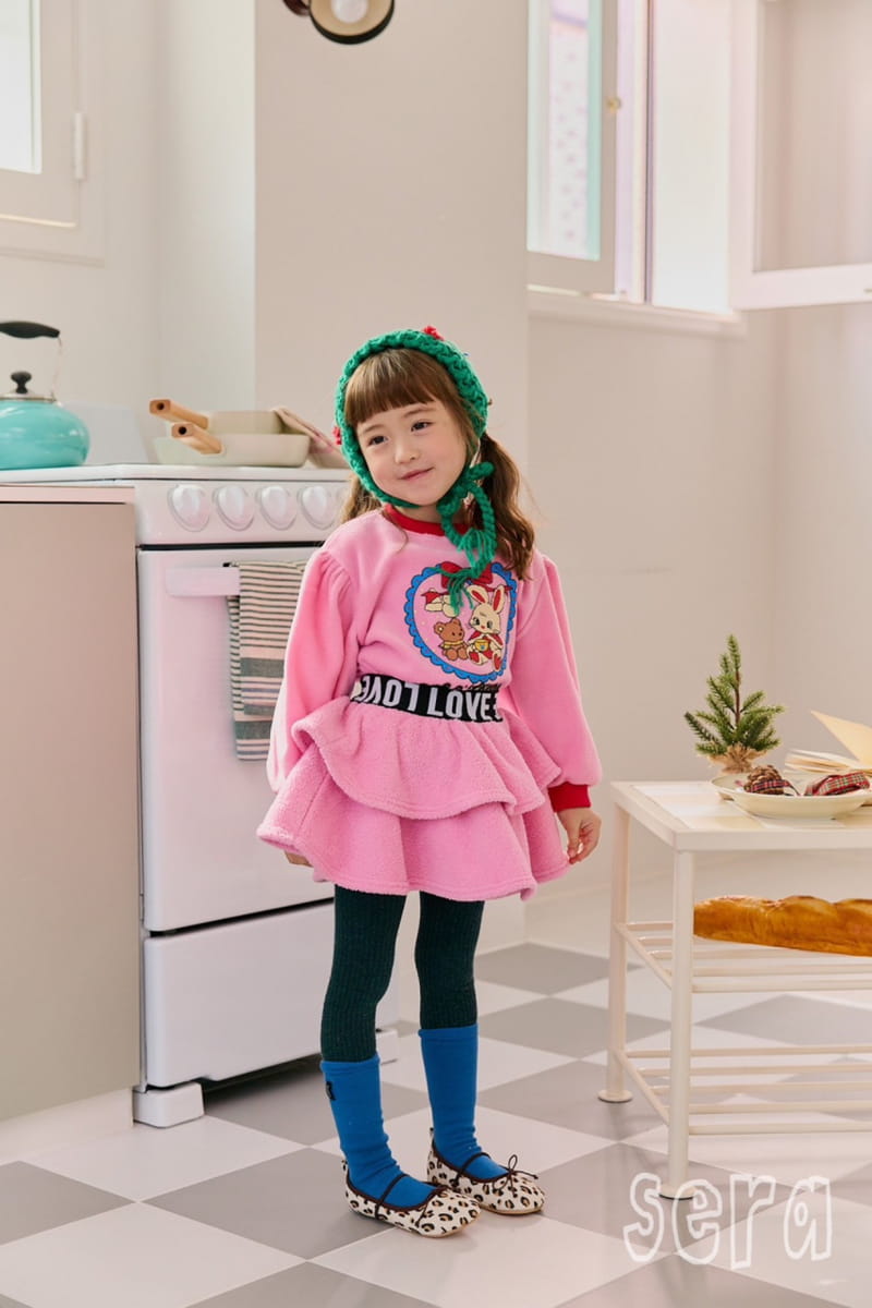 Sera - Korean Children Fashion - #designkidswear - Heart Fleece Sweatshirt - 2