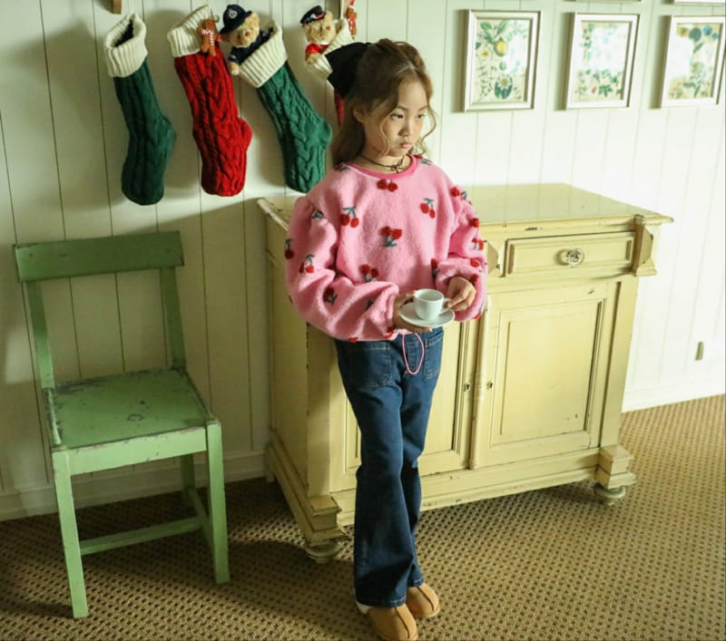 Sewing-B - Korean Children Fashion - #childofig - Cherry Dumble Sweatshirt - 7
