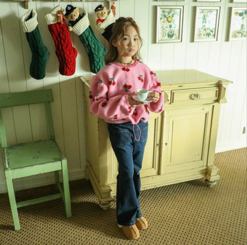 Sewing-B - Korean Children Fashion - #designkidswear - Cherry Dumble Sweatshirt - 9