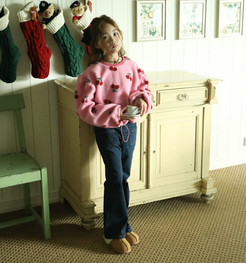 Sewing-B - Korean Children Fashion - #fashionkids - Cherry Dumble Sweatshirt - 11