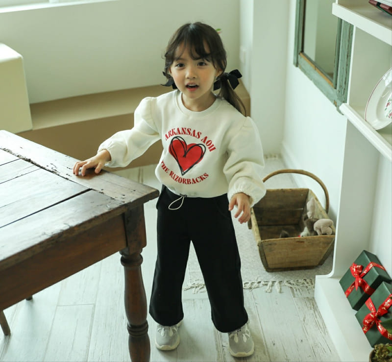 Sewing-B - Korean Children Fashion - #fashionkids - Rose String Sweatrshirt - 9