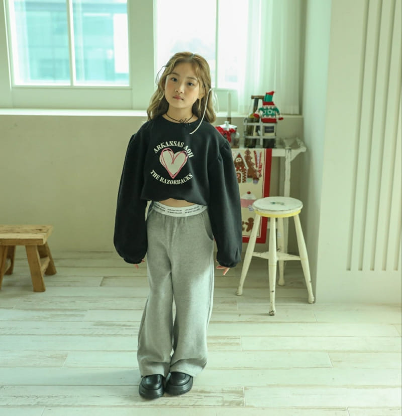 Sewing-B - Korean Children Fashion - #kidsshorts - Rose String Sweatrshirt - 10