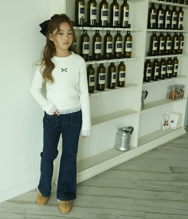 Sewing-B - Korean Children Fashion - #kidsstore - Ribbon Tee - 3