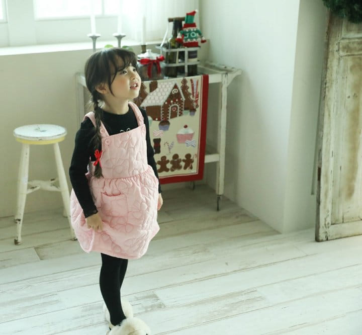 Sewing-B - Korean Children Fashion - #kidzfashiontrend - Ribbon Quilting One-piece - 12