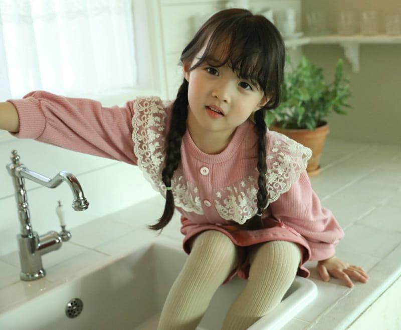 Sewing-B - Korean Children Fashion - #kidzfashiontrend - Lumi Lace Sweatshirt