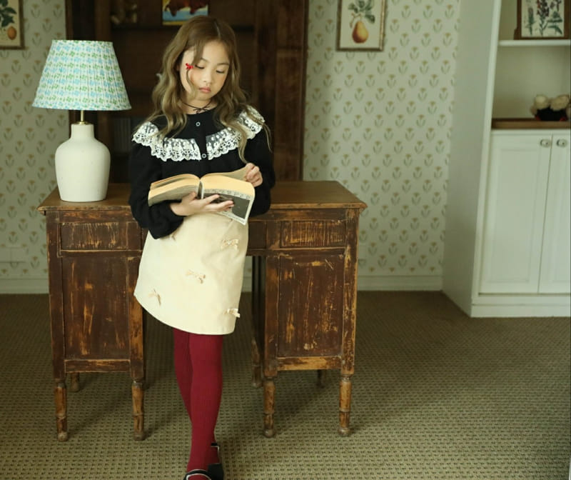 Sewing-B - Korean Children Fashion - #littlefashionista - Lumi Lace Sweatshirt - 4