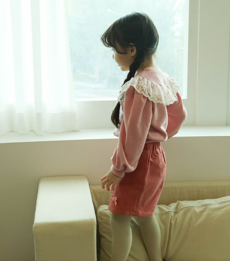 Sewing-B - Korean Children Fashion - #stylishchildhood - Lumi Lace Sweatshirt - 9