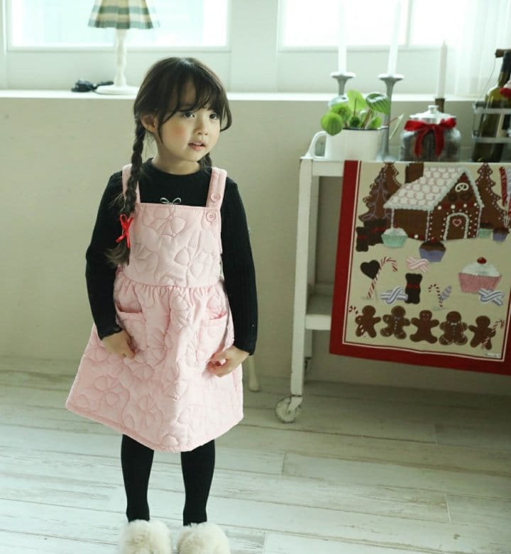 Sewing-B - Korean Children Fashion - #toddlerclothing - Ribbon Quilting One-piece - 3