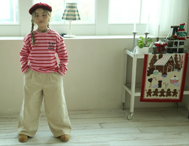 Sewing-B - Korean Children Fashion - #toddlerclothing - Rib Fleece Wrinkle Pants