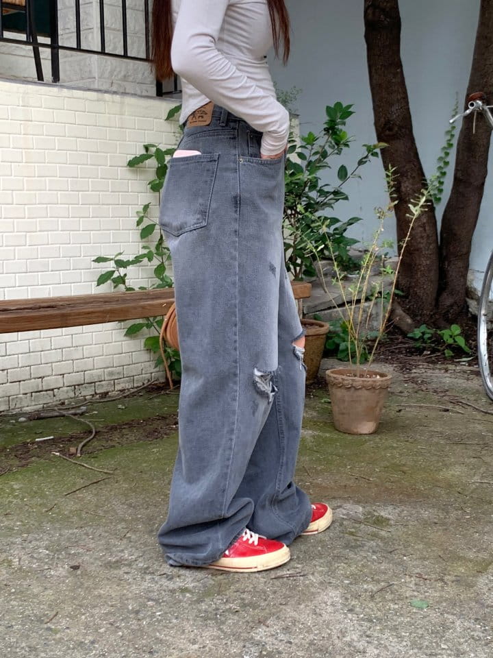 Sunder Market - Korean Women Fashion - #thelittlethings - Gray Vintage Pants - 7